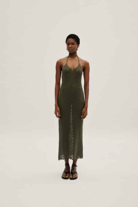 Combos Dress Maxi Open Back