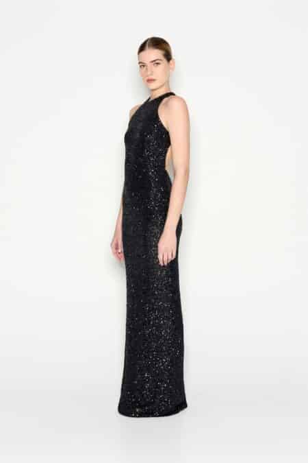 Nadia Rapti Starlit Dress Black
