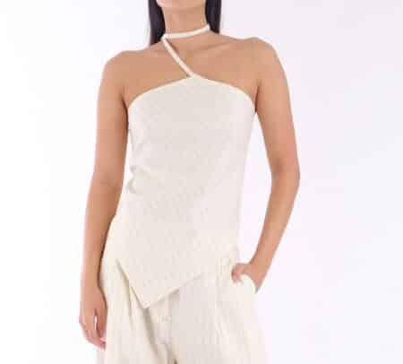 Salt & Pepper Diana Top Ecru