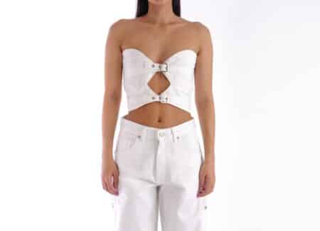 Salt & Pepper Igrid Top Off-White