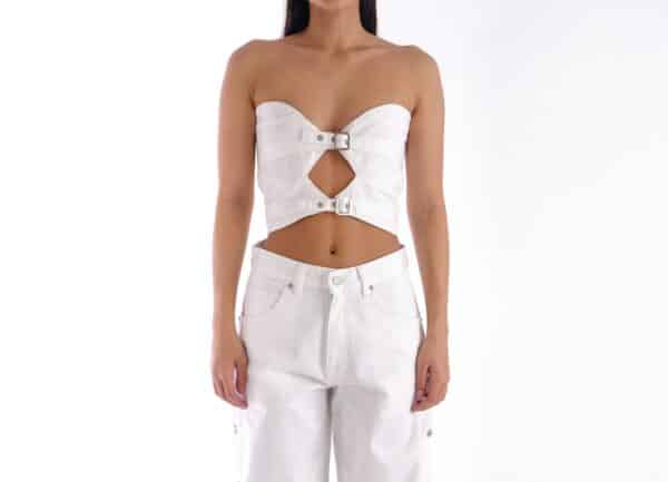 Salt & Pepper Igrid Top Off-White