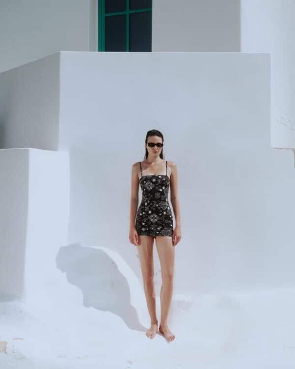 Combo Swimsuit Paisley Black - Image 3