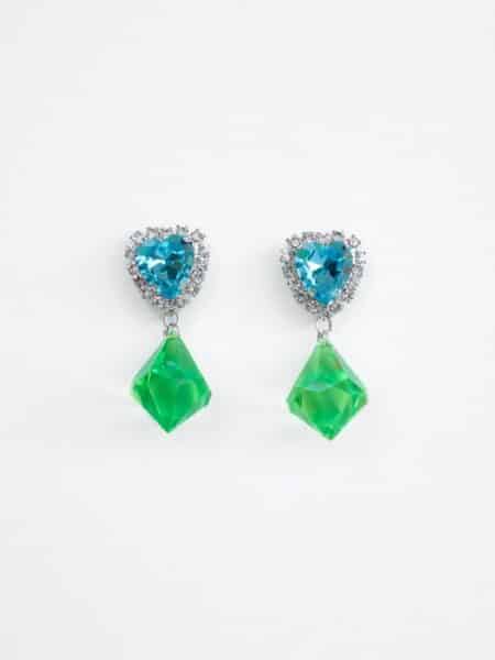 Kaleido Aqua Velva Earrings