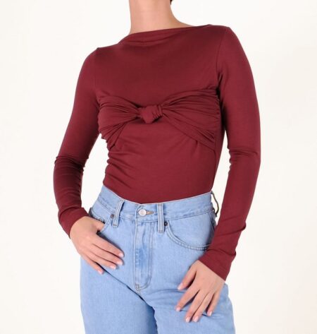 Salt & Pepper Lya Maroon
