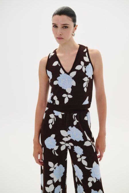Combos Crop Top V Flowers
