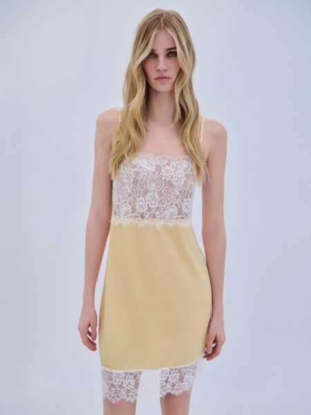 Combos Dress Mini Satin Lace