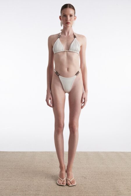 Nadia Rapti Anna Bikini Beige/White