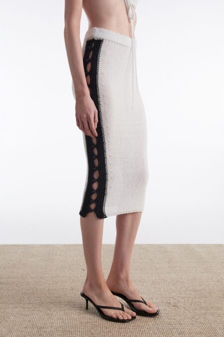 Nadia Rapti Voyage Knitted Midi Skirt