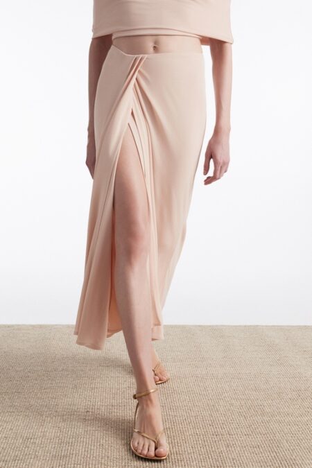Nadia Rapti Aria Midi Skirt Pink