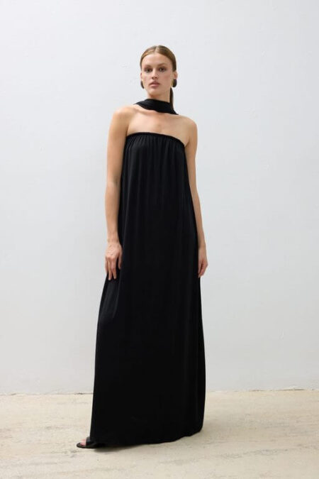 Combos Dress Maxi Strapless Scarf