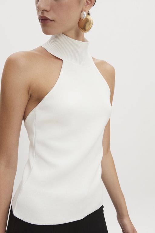 Nadia Rapti Heaven Knitted Top Off White - Image 3