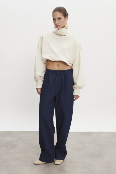 Nadia Rapti America Dark Blue Denim Trousers