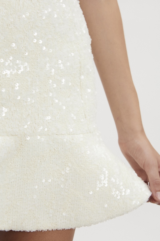 Nadia Rapti Arrow Strapless Dress White - Image 4