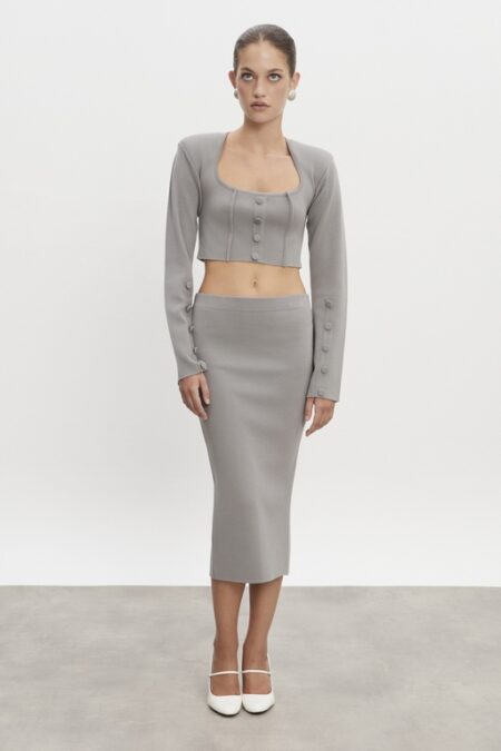 Nadia Rapti Heaven Knitted Midi Skirt