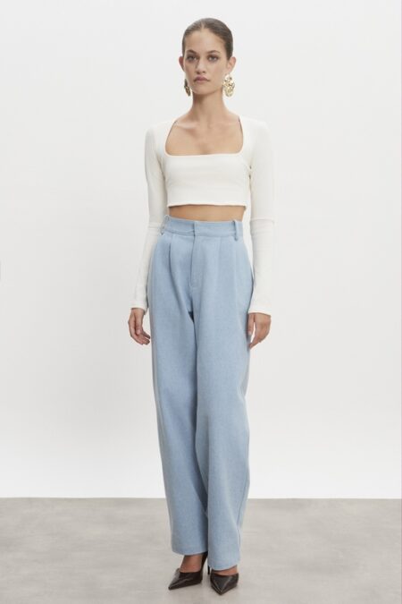 Nadia Rapti America Light Blue Denim Trousers