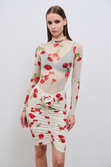 Combos Carnation Bodysuit Ecru