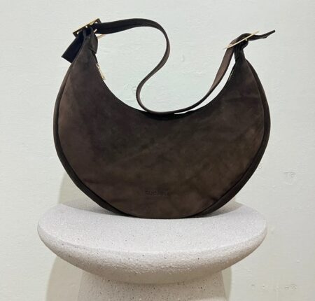 Clic Jewels Big Halfmoon Brown Suede